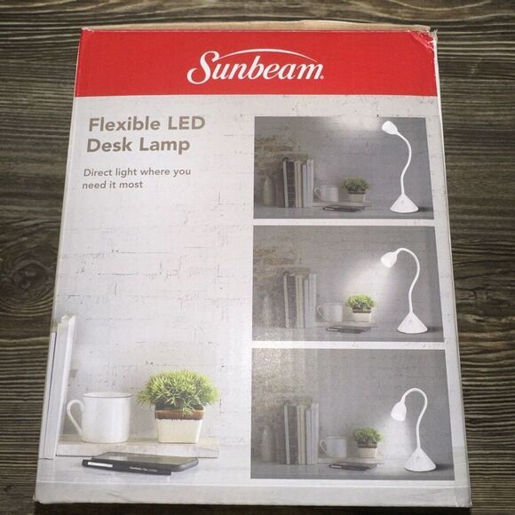 Sunbeam Flexible Neck LED Desk Lamp Adjustable Light - New. - Picture 2 of 5